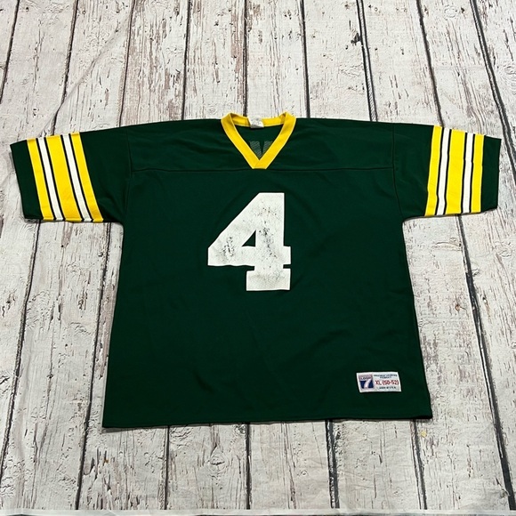 Vintage 90s Brett Favre Green Bay Packers 1990s Logo 7 NFL Football Jersey - Picture 1 of 7